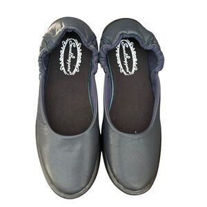 Sandbaggers Women's Lyn Ballet Golf Shoes Sz 8 Navy Blue Slip On Country Club